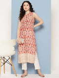 Ahalyaa Women Ethnic Motifs Embroidered Gotta Patti Kurta | Grocsy