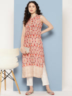 Ahalyaa Women Ethnic Motifs Embroidered Gotta Patti Kurta | Grocsy