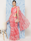 Ahalyaa Floral Poly Chiffon Saree | Grocsy
