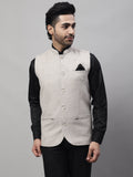 Even Apparels Men's Beige Pure Wool Nehru Jacket | Grocsy