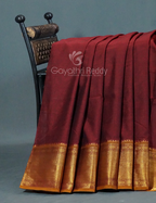 Kalanetha Maroon Coloured Pure Narayanpet Cotton Saree By Gayathri Reddy Designer Studio | Grocsy