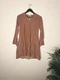 trueBrowns Pink Velvet Short Top | Grocsy