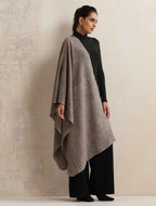 trueBrowns Grey Check Woollen Stole | Grocsy