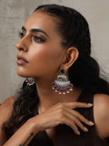 trueBrowns Silver Tone Elephant Dangle Earrings | Grocsy