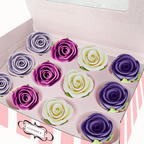 Confect Ombre- 6 | Edible Sugar Roses Topper | Grocsy