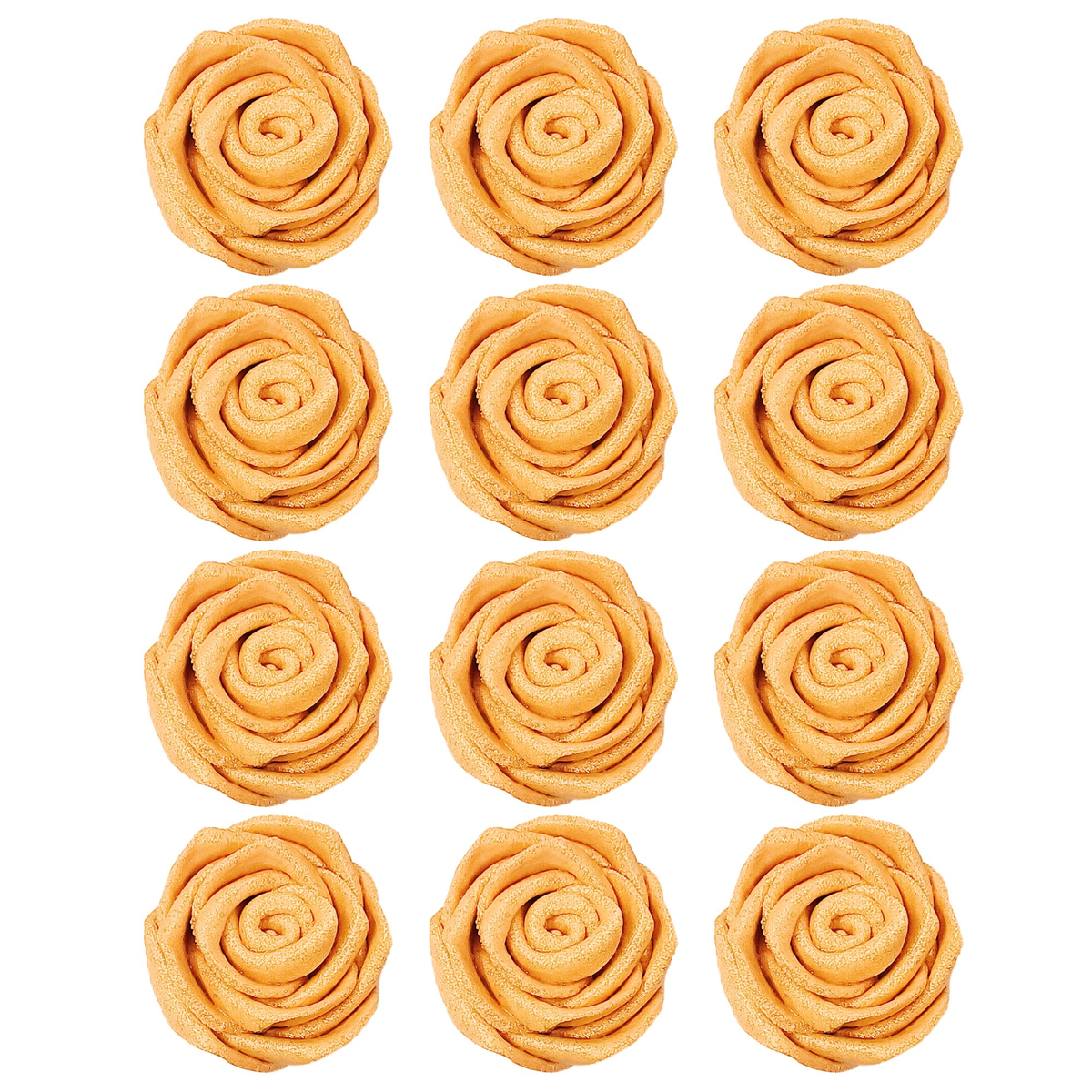 Confect Gold | Edible Metallic Sugar Roses Topper | Grocsy