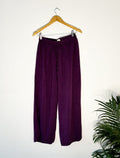 trueBrowns Purple Slub Pant | Grocsy