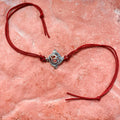 trueBrowns 925 Sterling Silver Textured Om Thread Rakhi | Grocsy