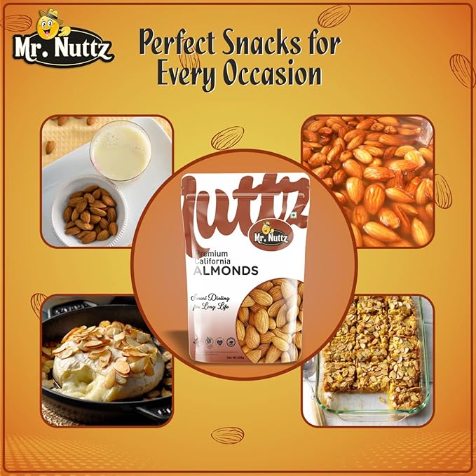 Mr. Nuttz California Almonds Pouch | Grocsy