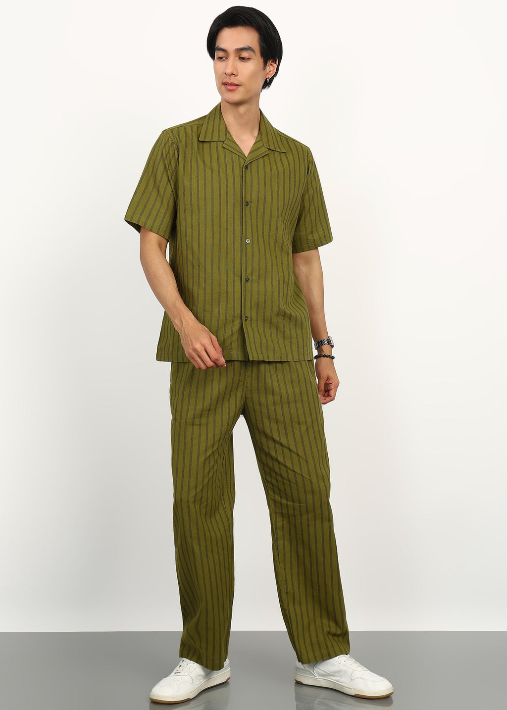 Fabmade Olive Rhythm Co-Ord Set | Grocsy