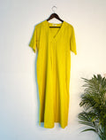 trueBrowns Lime Slub Long Kurta | Grocsy