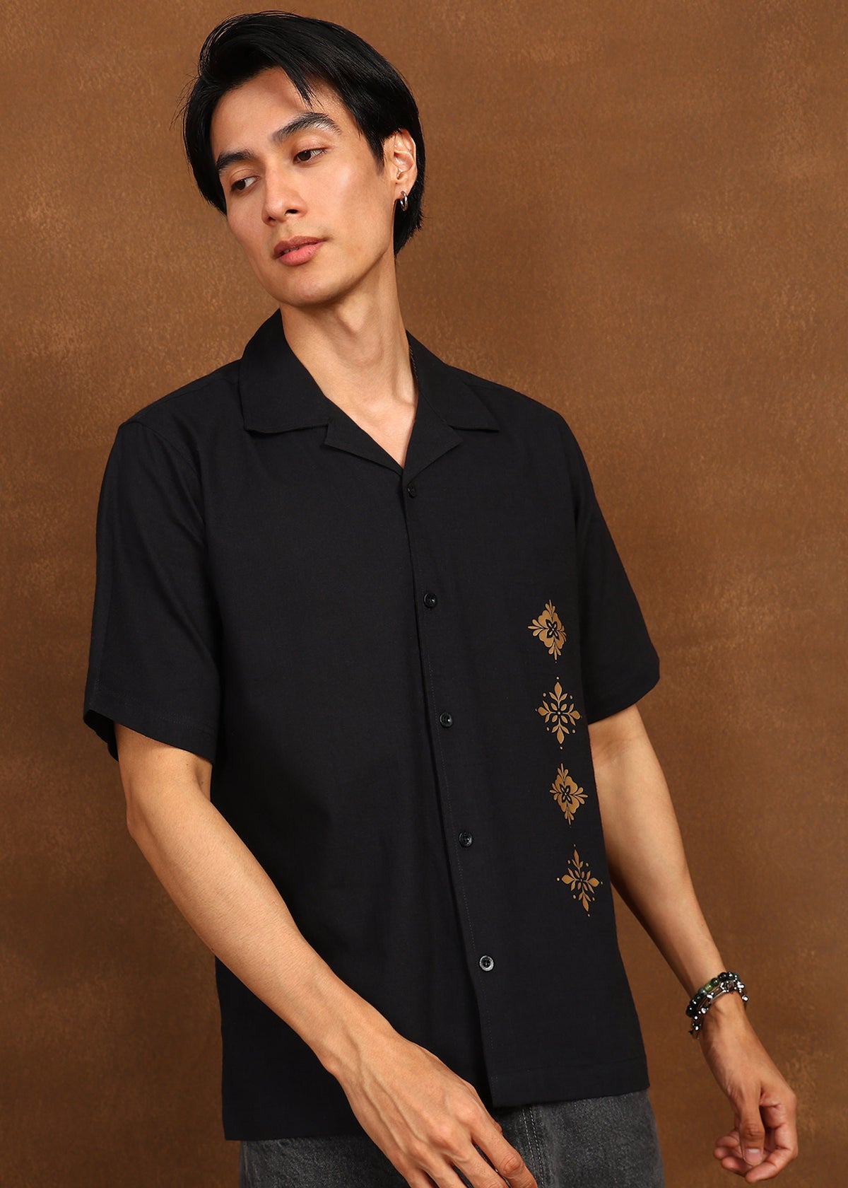 Fabmade Noir Bloom Shirt | Grocsy