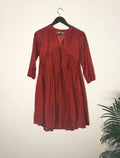 trueBrowns Maroon Silk Top | Grocsy