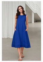 Myshka Women Green Linen A-Line Midi Dress with Full Sleeves Shirt | Grocsy