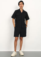 Fabmade Black Utility Co-Ord Set For Men | Grocsy