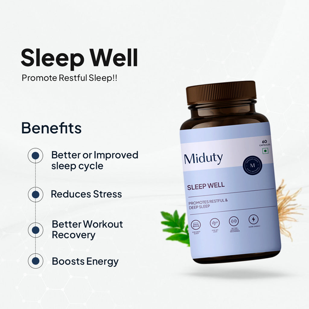 Miduty by Palak Notes Sleep Well Capsules | Grocsy