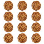 Confect Copper | Edible Metallic Sugar Roses Topper | Grocsy
