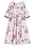 Ahalyaa Girls Printed A-Line Maxi Kids Ethnic Dresses | Grocsy