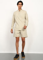 Fabmade Sandline Stripe Linen Co-Ord Set | Grocsy