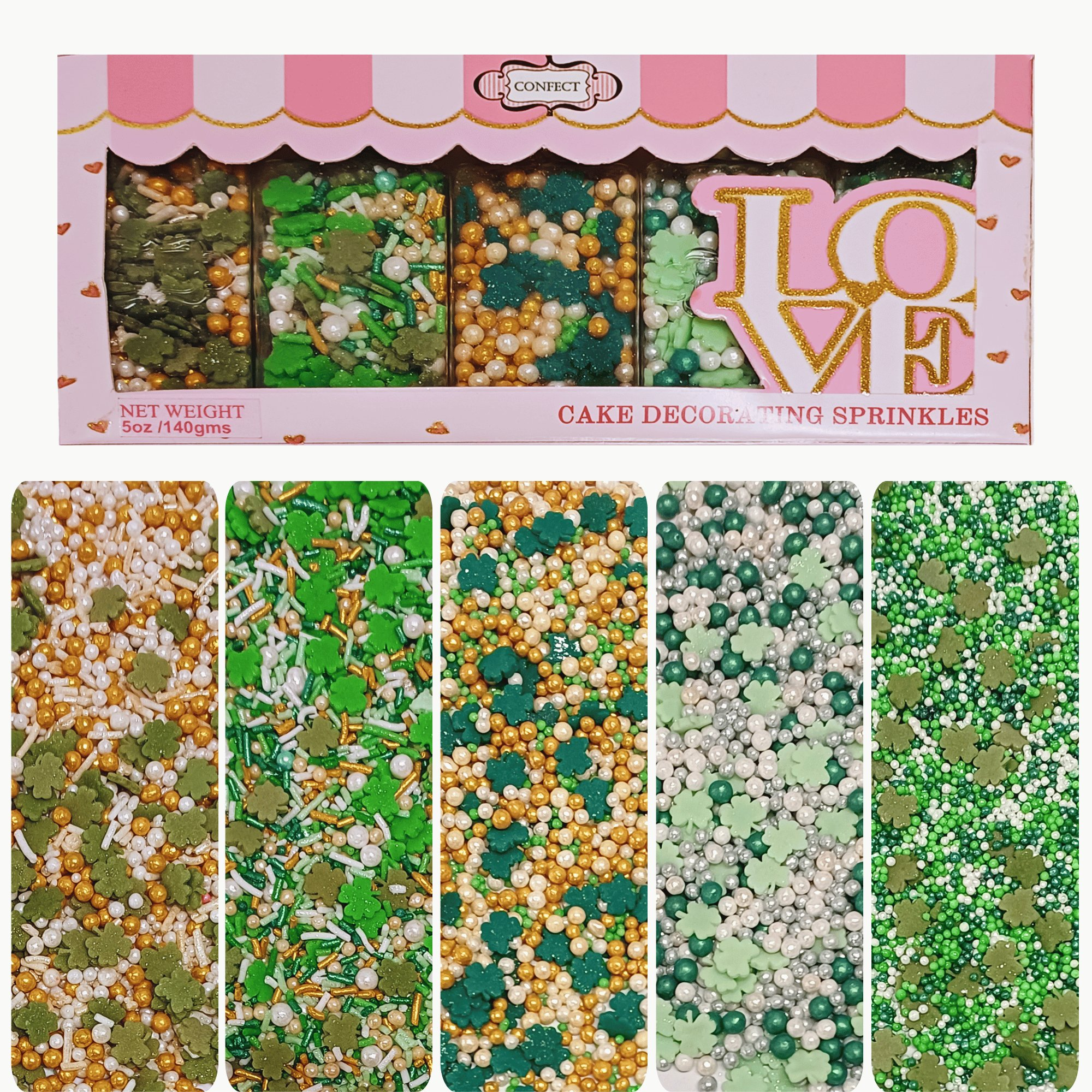 Confect St. Patrick's Sprinkles Multipack 3 | Grocsy