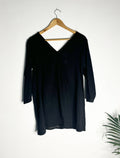 trueBrowns Black Slub Top | Grocsy