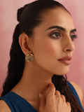 trueBrowns Brass Circular Stud Earrings | Grocsy