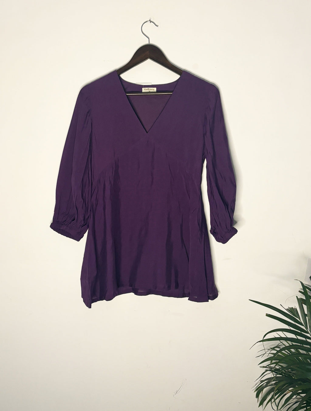 trueBrowns Purple Slub Top | Grocsy