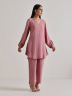 trueBrowns Mauve Short Co-Ord Set | Grocsy
