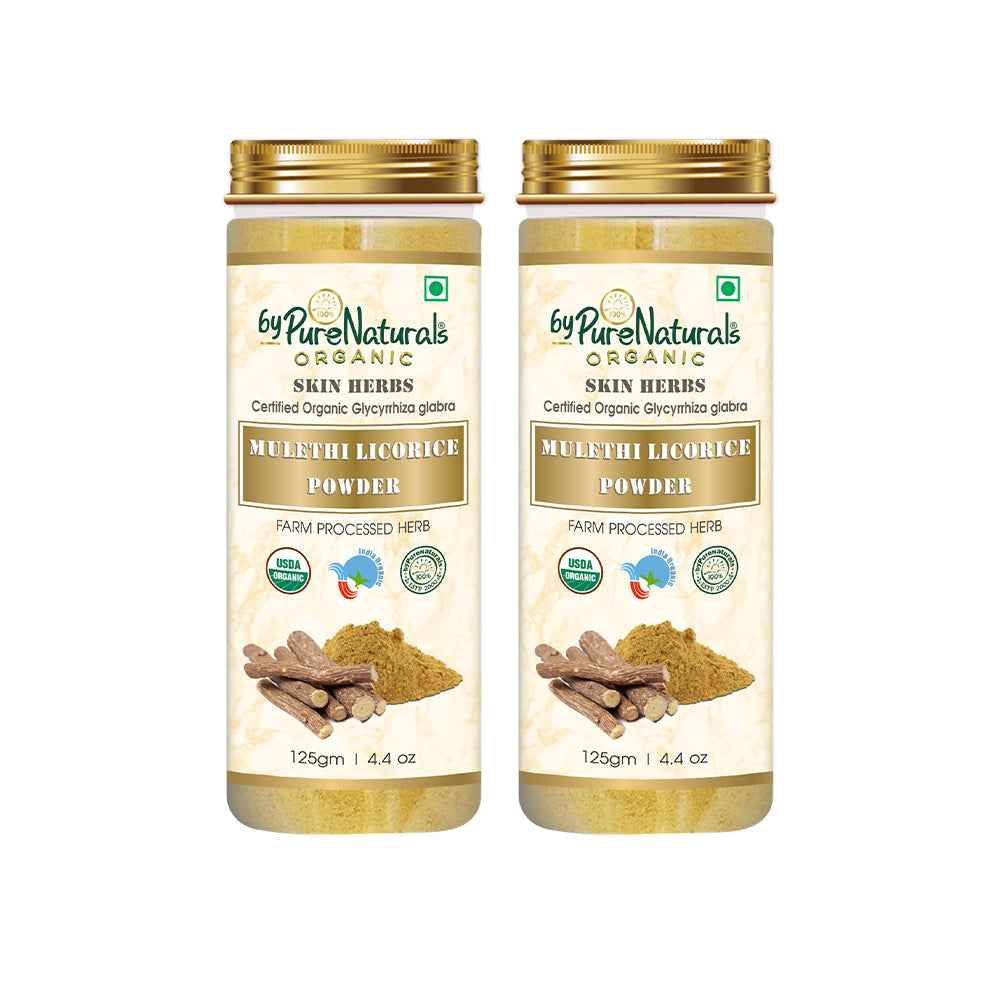 byPureNaturals Organic Mulethi Licorice Powder | Grocsy