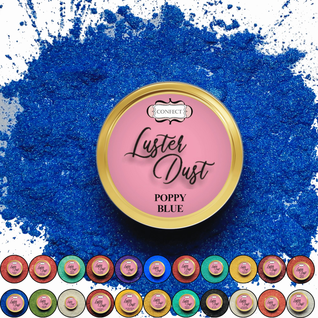 Confect Poppy Blue | Edible Luster Dust | Grocsy