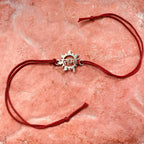 trueBrowns 925 Sterling Silver Ram Thread Rakhi | Grocsy