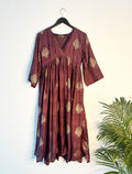 trueBrowns Wine Zari Kurta | Grocsy