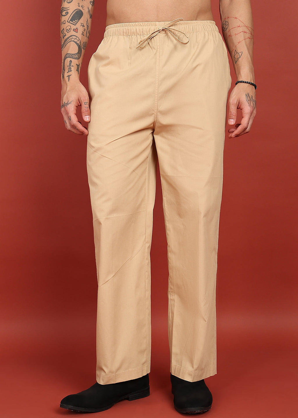 Fabmade Desert Sand Relaxed Fit Pyjama | Grocsy