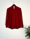 trueBrowns Maroon Slub Men's Shirt | Grocsy