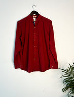 trueBrowns Maroon Slub Men's Shirt | Grocsy