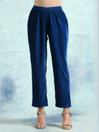 trueBrowns Blue Velvet Pant | Grocsy