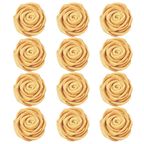 Confect Champagne Gold | Edible Metallic Sugar Roses Topper | Grocsy