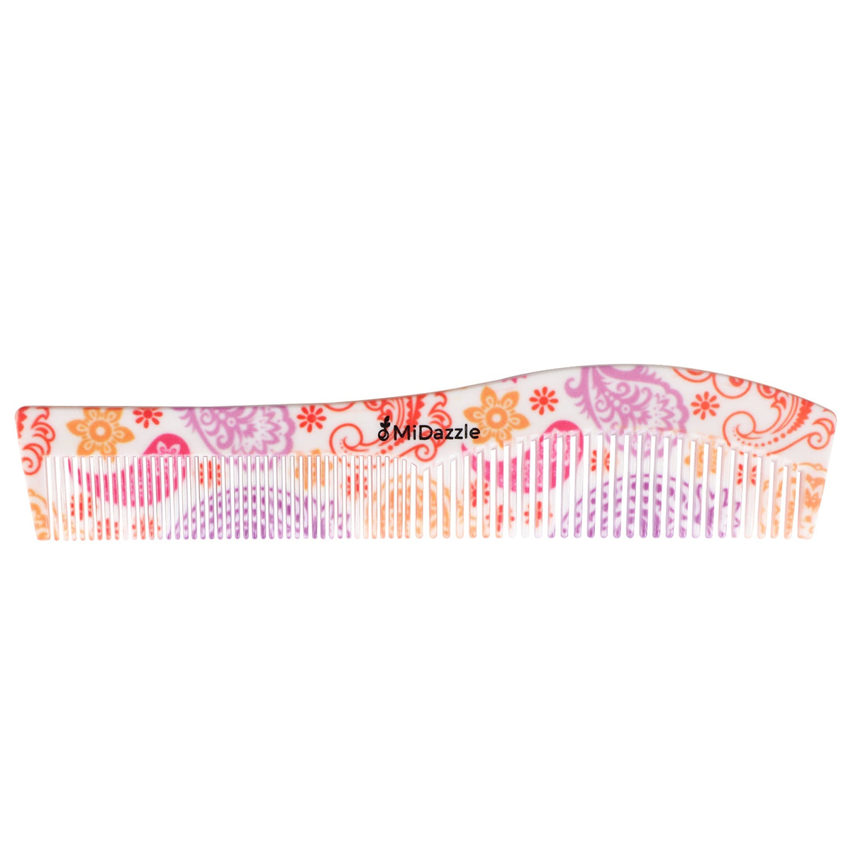 MiDazzle 360 Floral Dual Teeth Comb - Large | Grocsy
