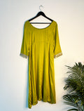 trueBrowns Lime Modal Kurta | Grocsy