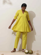 trueBrowns Lime Cotton Linen Co-Ord Set | Grocsy