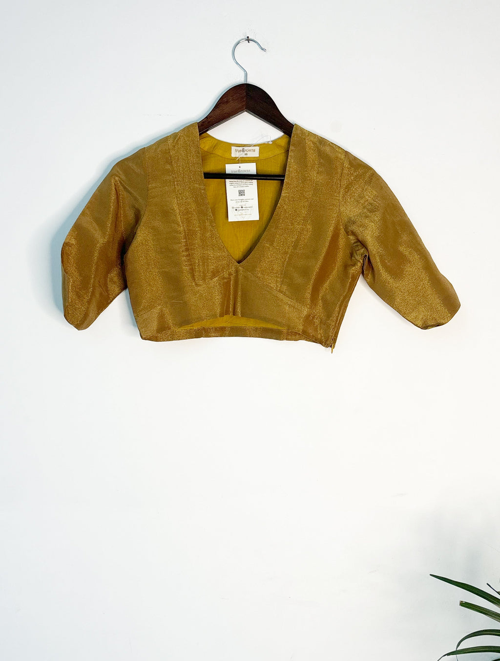 trueBrowns Gold Tissue Blouse | Grocsy