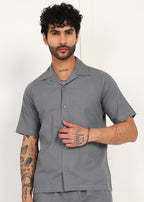 Fabmade Slate Ease Linen Co-Ord Set | Grocsy