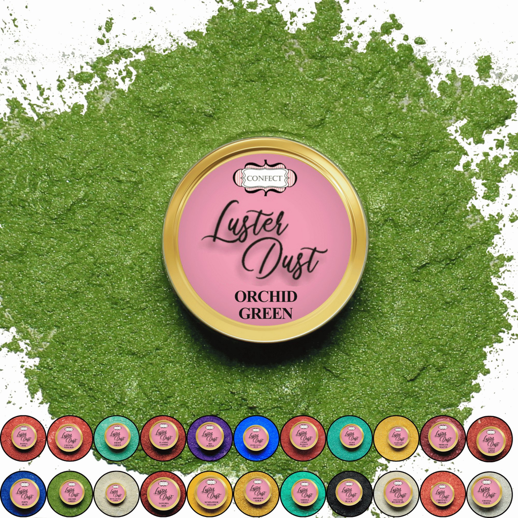 Confect Orchid Green | Edible Luster Dust | Grocsy