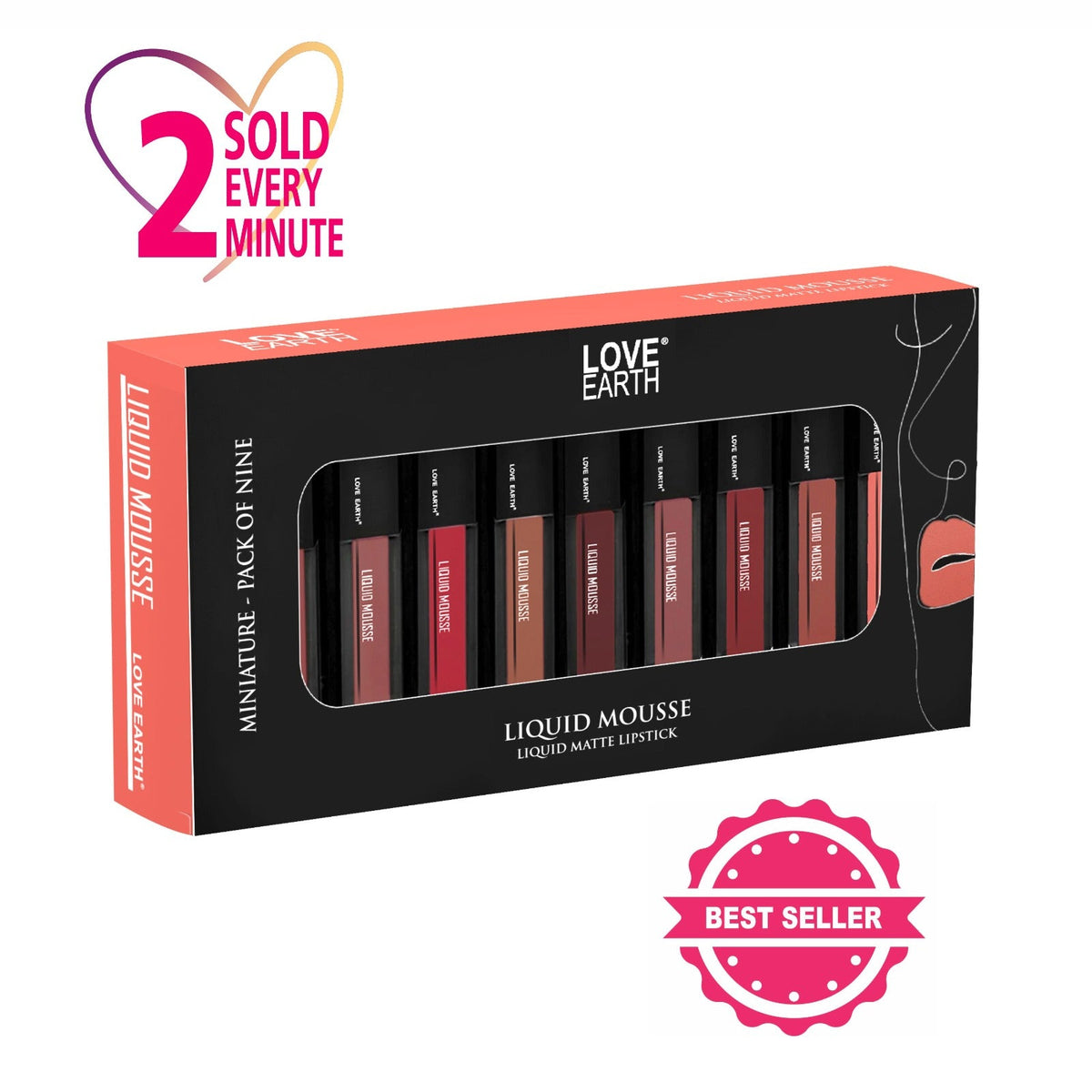 Love Earth Liquid Mousse Miniature Liquid Matte Lipstick | Grocsy