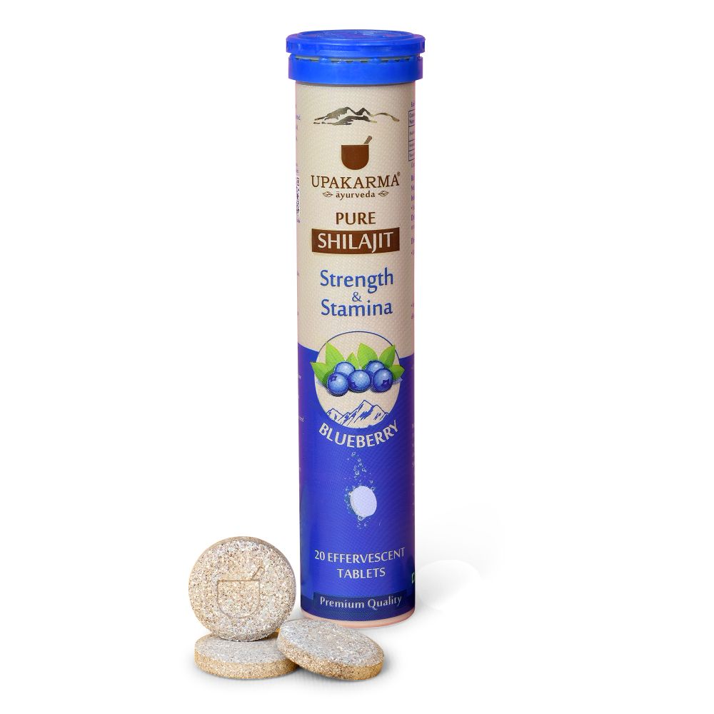 Upakarma Ayurveda Pure Sj Effervescent Tablets - Blueberry | Grocsy
