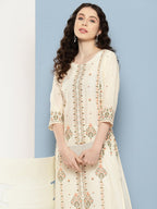 Ahalyaa Women Floral Printed Kurta | Grocsy