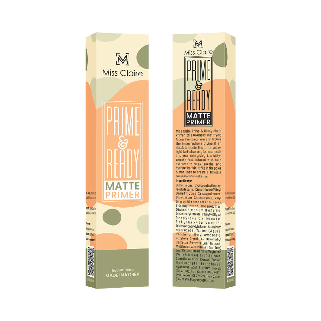 Miss Claire Prime & Ready Matte Primer | Grocsy