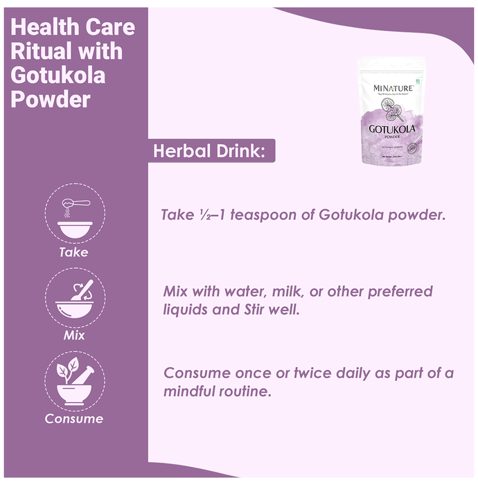 Minature Gotukola Organic Powder | Grocsy