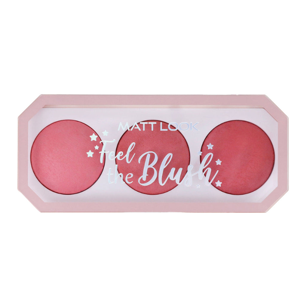 Matt Look Feel The Blush Baked Blush Trio Palette - 03 Fascinated | Grocsy