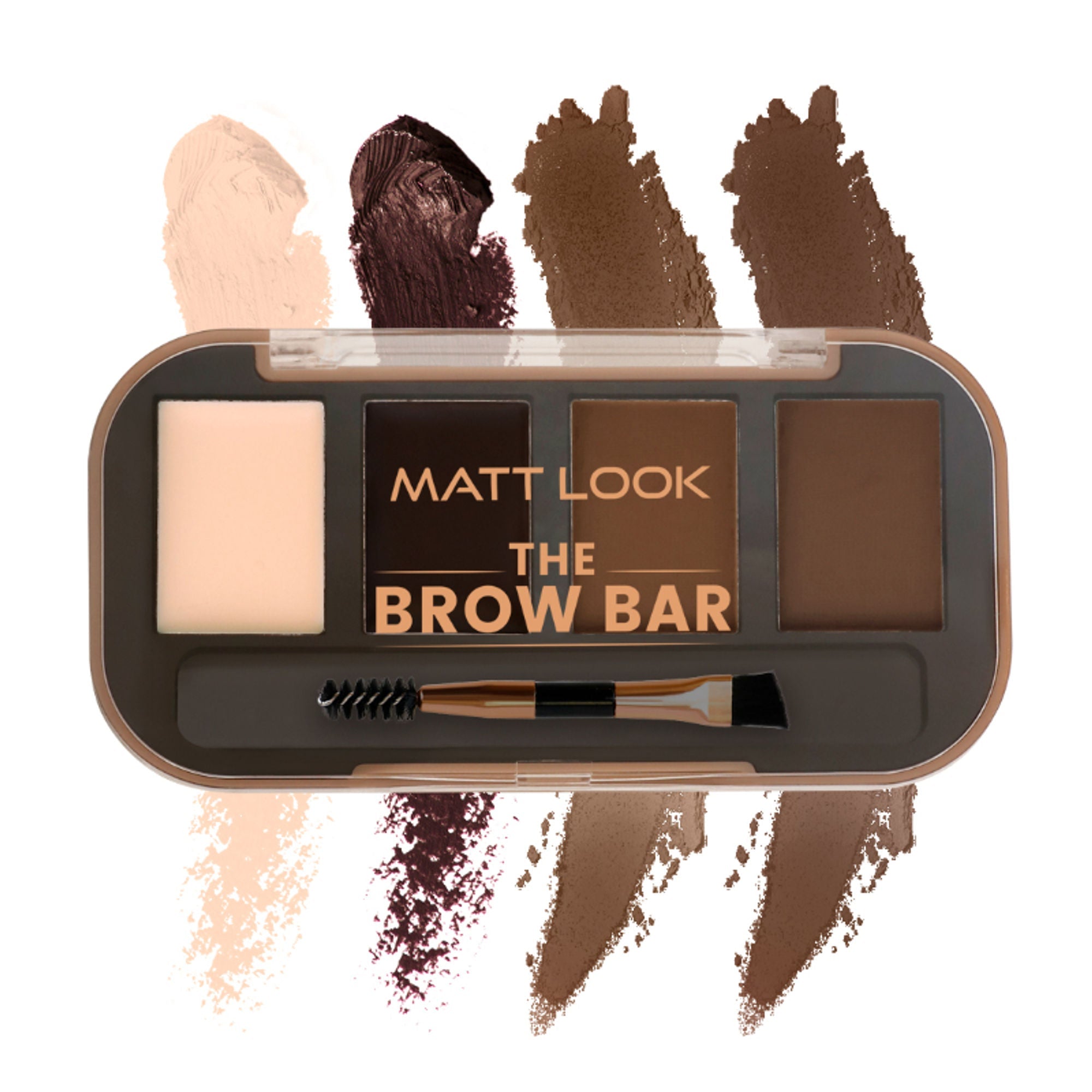 Matt Look The Brow Bar Eyebrow Enhancer Eyeshadow Palette - Natural 02 | Grocsy